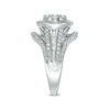 1.00 CT. T.W. Diamond Double Frame Vintage-Style Engagement Ring in 10K White Gold