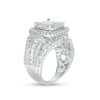 2.00 CT. T.W. Princess-Cut Composite Diamond Double Frame Engagement Ring in 10K White Gold