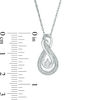 Thumbnail Image 2 of Diamond Accent Looped Infinity Pendant in Sterling Silver