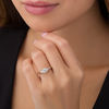 Thumbnail Image 3 of 0.50 CT. T.W. Diamond Past Present Future® Engagement Ring in 10K White Gold