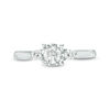 Thumbnail Image 7 of 0.50 CT. T.W. Diamond Past Present Future® Engagement Ring in 10K White Gold