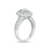 Thumbnail Image 1 of 1.50 CT. T.W. Diamond Pear-Shaped Double Frame Engagement Ring in 10K White Gold