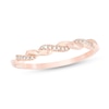 0.05 CT. T.W. Diamond Twist Wedding Band in 10K Rose Gold