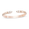 0.04 CT. T.W. Diamond Open Band in 10K Rose Gold