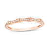 0.05 CT. T.W. Diamond Bamboo Anniversary Band in 10K Rose Gold