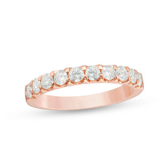 0.80 CT. T.W. Diamond Anniversary Band in 10K Rose Gold