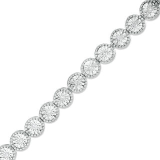 0.23 CT. T.W. Diamond Tennis Bracelet in Sterling Silver