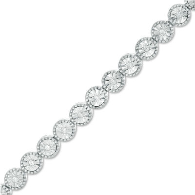 0.23 CT. T.W. Diamond Tennis Bracelet in Sterling Silver