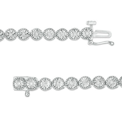 0.23 CT. T.W. Diamond Tennis Bracelet in Sterling Silver