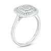 0.33 CT. T.W. Composite Diamond Double Cushion Frame Ring in 10K White Gold