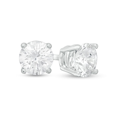 CT. T.W. Certified Canadian Diamond Solitaire Stud Earrings in Platinum (H/VS2