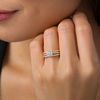 0.46 CT. T.W. Princess-Cut Diamond Frame Bridal Set in 10K Gold