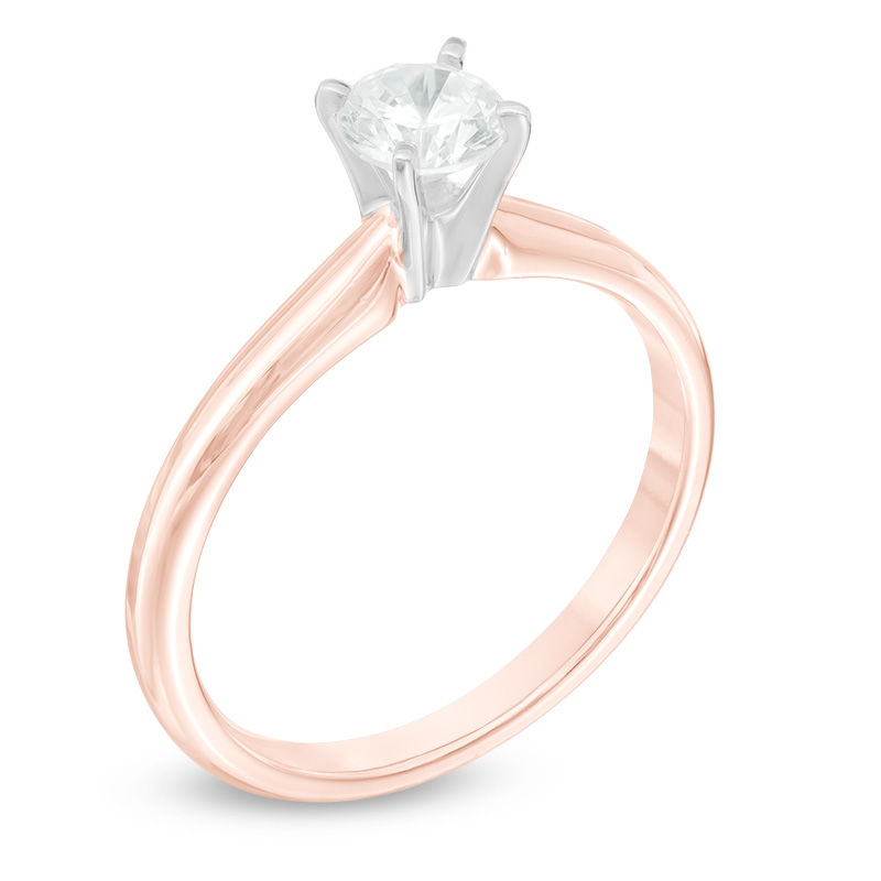 0.50 CT. Diamond Solitaire Engagement Ring in 14K Rose Gold (J/I3)|Peoples Jewellers