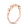 0.085 CT. T.W. Diamond Zig-Zag Stackable Band in 10K Rose Gold