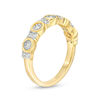 Thumbnail Image 1 of 0.23 CT. T.W. Diamond Alternating Circle and Rectangle Stackable Band in 10K Gold