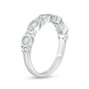 Thumbnail Image 2 of 0.23 CT. T.W. Diamond Alternating Circle and Rectangle Stackable Band in 10K White Gold