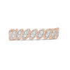 0.147 CT. T.W. Diamond Tilted Marquise Vintage-Style Stackable Band in 10K Rose Gold