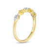 Thumbnail Image 1 of 0.115 CT. T.W. Diamond and Beaded Alternating Stackable Band in 10K Gold