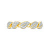 0.088 CT. T.W. Diamond Leaf Stackable Band in 10K Gold