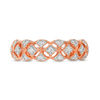 Thumbnail Image 3 of 0.146 CT. T.W. Diamond Lattice Vintage-Style Band in 10K Rose Gold