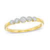 Thumbnail Image 0 of 0.086 CT. T.W. Diamond Five Stone Stackable Band in 10K Gold