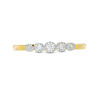 Thumbnail Image 2 of 0.086 CT. T.W. Diamond Five Stone Stackable Band in 10K Gold
