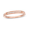 Thumbnail Image 0 of 0.085 CT. T.W. Diamond Vintage-Style Stackable Band in 10K Rose Gold