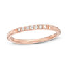 Thumbnail Image 0 of 0.065 CT. T.W. Diamond Stackable Band in 10K Rose Gold