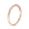 Thumbnail Image 1 of 0.065 CT. T.W. Diamond Stackable Band in 10K Rose Gold