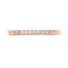 0.065 CT. T.W. Diamond Stackable Band in 10K Rose Gold