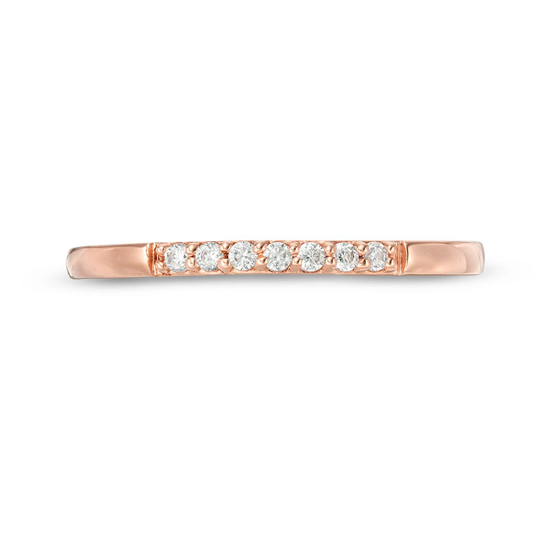 0.065 CT. T.W. Diamond Stackable Band in 10K Rose Gold|Peoples Jewellers