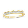 0.088 CT. T.W. Diamond Crown Stackable Band in 10K Gold