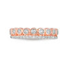 0.23 CT. T.W. Diamond Double Row Stackable Band in 10K Rose Gold