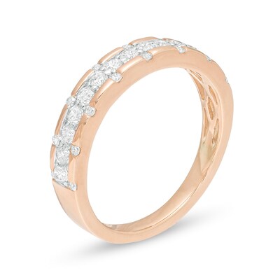 0.48 CT. T.W. Diamond Anniversary Band in 10K Rose Gold