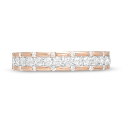 0.48 CT. T.W. Diamond Anniversary Band in 10K Rose Gold