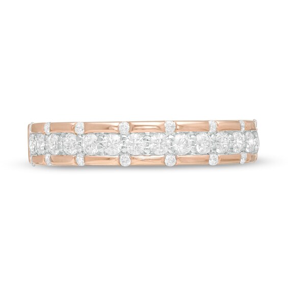 0.48 CT. T.W. Diamond Anniversary Band in 10K Rose Gold