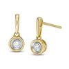 0.10 CT. T.W.  Diamond Solitaire Drop Earrings in 10K Gold