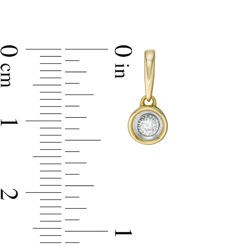 0.10 CT. T.W.  Diamond Solitaire Drop Earrings in 10K Gold|Peoples Jewellers