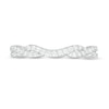 0.20 CT. T.W. Diamond Twist Contour Anniversary Band in 14K White Gold