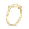 0.115 CT. T.W. Diamond Leaves on Vine Stackable Band in 10K Gold