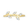 Thumbnail Image 3 of 0.115 CT. T.W. Diamond Leaves on Vine Stackable Band in 10K Gold