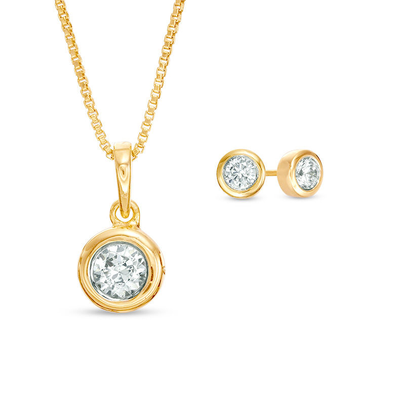 Pendant and stud earring outlet set