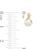 Thumbnail Image 4 of 0.45 CT. T.W. Diamond Solitaire Twist Pendant and Stud Earrings Set in 10K Gold