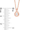 Thumbnail Image 3 of 0.45 CT. T.W. Diamond Solitaire Teardrop Twist Pendant and Stud Earrings Set in 10K Rose Gold