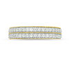 Thumbnail Image 4 of 0.37 CT. T.W. Diamond Double Row Vintage-Style Band in 10K Gold