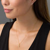 CT. T.W. Diamond Solitaire Teardrop Flame Pendant and Stud Earrings Set in 10K Gold