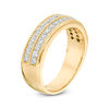 Thumbnail Image 2 of 0.45 CT. T.W. Diamond Double Row Vintage-Style Anniversary Band in 10K Gold