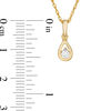 CT. T.W. Diamond Solitaire Teardrop Pendant and Stud Earrings Set in 10K Gold