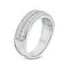 Thumbnail Image 3 of 0.45 CT. T.W. Diamond Double Row Vintage-Style Anniversary Band in 10K White Gold