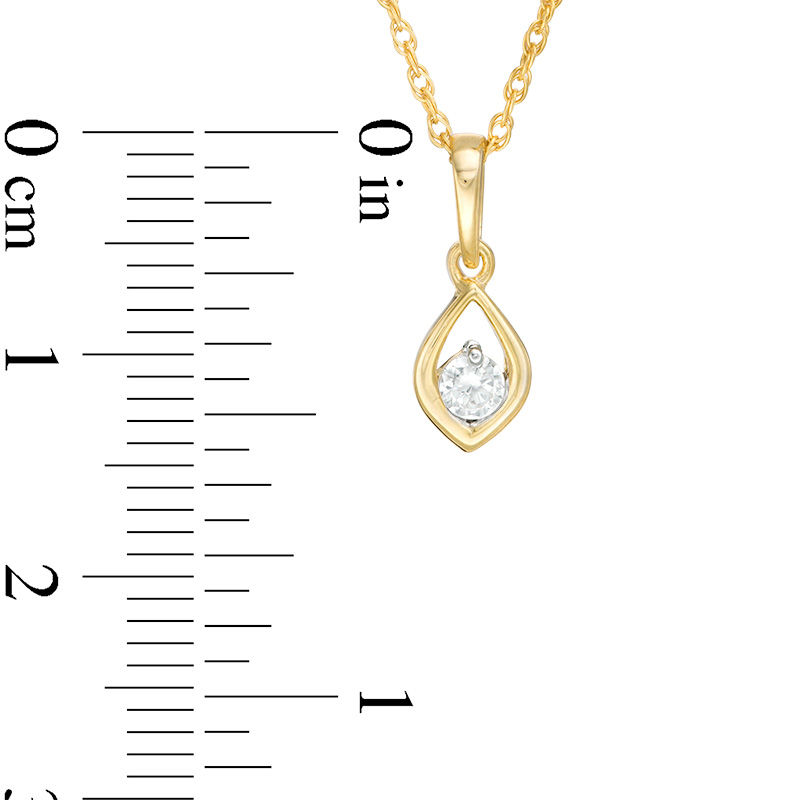 CT. T.W. Diamond Solitaire Marquise Pendant and Stud Earrings Set in 10K Gold|Peoples Jewellers
